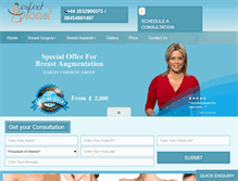 Tablet Screenshot of perfectbreast.co.uk